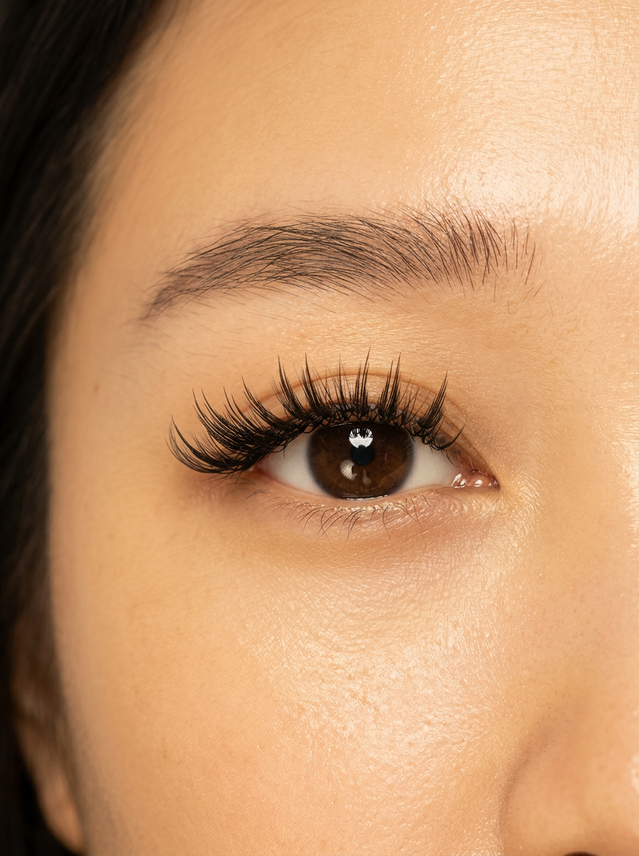 Soft volume eyelash extensions by Romantic Eyes in Burnaby